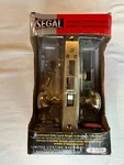 Segal SE26000 Left-handed Entrance Mortise Lockset, Polished Brass. Fixed Price $89.95.