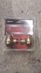 Prosource Polished Gold Metal Round Mortise Lock Door Knob Replacement Set. Fixed Price $17.99.