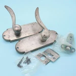 Emtek Durango Non-keyed Passage Silver Patina Sandcast With Lh Lever Door Knob. Fixed Price $69.99.