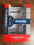 Schlage F80 Csv Ela 626 Storeroom Function Lock Satin Chrome(handles Only). Fixed Price $40.00.