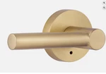 Miseno MLK3012SB Elkton Round Rod Privacy Door Lever Set - Satin Brass. Fixed Price $19.99.