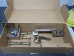 Emtek 4830US15 Baden Double Cylinder Keyed Entry Handleset - Satin Nickel. Fixed Price $283.99.