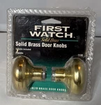 First Watch Solid Brass Replacement Door Knobs (brand New). Fixed Price $29.00.