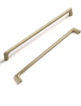 Goo-ki Light Brass Cabinet Pulls With 5'' Hole Centers, Modern Style. Fixed Price $14.99.