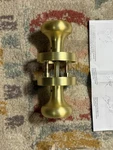 Euvovito 3 Pack Classic Passage Brushed Gold Metal Door Knobs For Interior Rooms. Fixed Price $22.00.