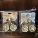 Vtg First Watch Glass Door Knobs Gold Tone No. 1144-W Nos Lot Of 2 New Open. Fixed Price $39.50.