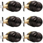 Probrico Oil Rubbed Bronze Ball Privacy Door Knobs Bed/bath Keyless Handle Locks. Fixed Price $75.06.