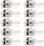 Square Door Lever Bedroom Bathroom Locks Satin Nickel 10-PACK Privacy. Fixed Price $115.00.