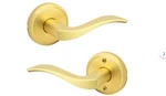 Kwikset 97201-002 Signature Series Sedona Satin Brass Hall/closet Door Handle. Fixed Price $39.99.