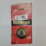 Schlage Dummy Knob F170NV 609 Antique Brass New Old Stock. Fixed Price $7.49.