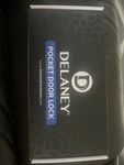New Delaney Pocket Door Lock Set With Keys. Fixed Price $18.00.