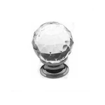 Baldwin Cut Swarovski Crystal 1-9/16-" Diameter Ball Cabinet Knob Satin Nickel. Fixed Price $49.99.