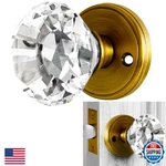 Balin Designs Gold Crystal Door Knob, Glass Knobs Interior Non-locking Set,. Fixed Price $49.85.