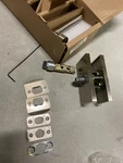 Baldwin PSTUBCFR150 Satin Nickel Door Lever Set 5" Rectangle Rose - Reserve Coll. Fixed Price $117.99.