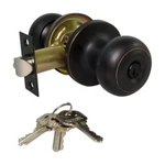 High Quality Door Knob Lock Entry Keyed Cylinder 3 Exterior Interior KW1 Orb. Fixed Price $19.03.