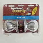 Kwikset Security Locking Door Knob / Handle Bed & Bath Interior Silver Ansi 3. Fixed Price $13.75.