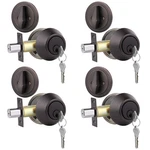 Gobrico Single Cylinder Deadbolt Locks For Entry Front Door Oil Rubbed Bronze. Fixed Price $48.80.