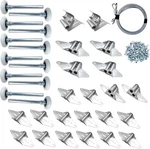 Double Garage Door Hardware Kit Roller/hinge/wire Rope For 16'X8' And 18'X8'. Fixed Price $49.99.