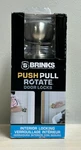 Brinks Push Pull Rotate Single Cylinder Lock, Satin Nickel, #23021-119. Fixed Price $18.00.