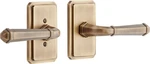 Signature Hardware 479150 Matteen Left Handed Solid Brass Privacy Door Lever Set. Fixed Price $84.50.