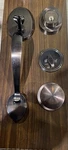 Toledo Single Cylinder Deadbolt Door Handleset Satin Nickel V1600-OV/MA-US11. Fixed Price $37.49.