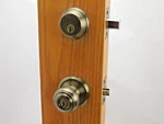 Schlage Georgian Knob Single Cylinder Deadbolt Antique Brass FB50VGEO609 #8DA. Fixed Price $22.99.