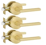 Brand New Lot Of 3 Goldenwarm Interior Passage Door Handles Levers. Fixed Price $44.00.