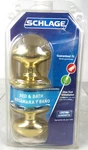 Schlage F40VSIE605 Bright Brass Siena Privacy Knob (G122879-1G BY-111F). Fixed Price $19.95.