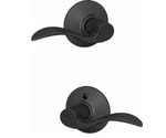 Sets Schlage F10 622 Matte Black Accent Hall & Closet Passage Door Lever. Fixed Price $55.00.