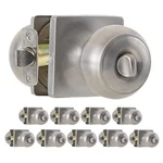 Ilyapa Privacy Door Knob, Square Round, Satin Nickel 10PK. Fixed Price $32.19.