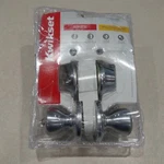 Kwikset Satin Nickel Tylo Door Knob & Single Cylinder Deadbolt Open Package. Fixed Price $24.95.