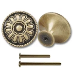 9PACK Of Antique Brass Kitchen Cabinet Knobs Pull Vintage Aged Drawer And Dresse. Fixed Price $25.07.
