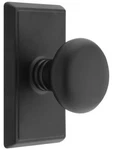 Emtek 8121PUS19 Providence Door Set With Round Brass Knobs Passage In Flat Black. Fixed Price $127.50.