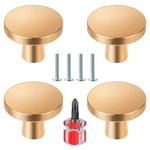 Ainiv 4 Pcs Gold Cabinet Knobs, Round Drawer Mushroom Dresser Handle, .... Fixed Price $13.23.