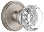 Grandeur Geochm Prv 234 Cs Chambord Crystal Solid Brass Privacy - Nickel. Fixed Price $286.50.