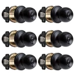 Ilyapa Privacy Door Knob For Bed/bath - Ball, Matte Black. Fixed Price $51.80.