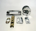 Baldwin Tube Passage Leverset W/ Contemporary Round Rose Lifetime Polished Chrom. Fixed Price $70.00.