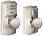 New Schlage FE595-CAM-GEO Camelot Keypad Entry Flex Lock Nickel. Fixed Price $80.96.