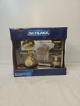 Professional Grade Security Schlage Set Door Locks Brass Gold 46191 New. Fixed Price $64.99.