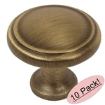 10 Pack Cosmas Cabinet Knob Brushed Antique Brass #5982BAB Brand New, Open Box. Fixed Price $8.50.