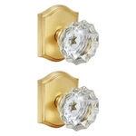 2 Pack Light Gold Crystal Glass Dummy Door Knobs, Non-turning Lock Single .... Fixed Price $50.52.