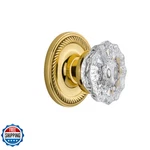 Nostalgic Warehouse Rope Rosette Crystal Door Knob 702734. Fixed Price $231.90.