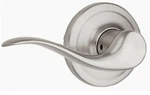Kwikset Signature 97880-673 Tustin Left-hand Dummy Door Lever, Satin Nickel. Fixed Price $13.99.