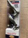 Larson Quickfit Keyed Storm Door Curved Handle Set - Antique Brass 20297820. Fixed Price $47.99.