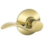 Schlage Accent Hall And Closet Lever, Bright Brass (F10 505). Fixed Price $60.43.