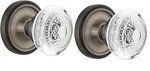 Nostalgic Warehouse Classic Rosette With Crystal Egg & Dart Knob Double Dummy. Fixed Price $69.99.