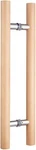 Glass Door Handle 304 Solid Length 16INCHES, Wood Color(straight Connector). Fixed Price $90.21.