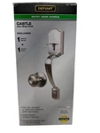 Defiant Castle Entrance Door Handle Knob Set Satin Nickel 1007 769 032 (ob). Fixed Price $24.95.