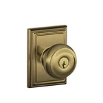 Schlage F51AGEO609ADD Lock Company Antique Brass Georgian Keyed Entry Panic. Fixed Price $71.20.