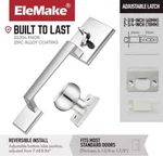 Elemake Front Exterior Door Lock + Knob Reversible Lever Handleset. Fixed Price $35.89.
